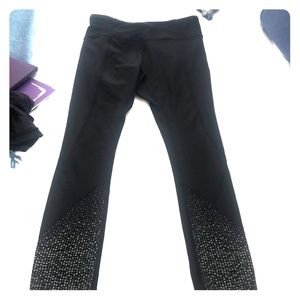 Lululemon black fast and free workout tights